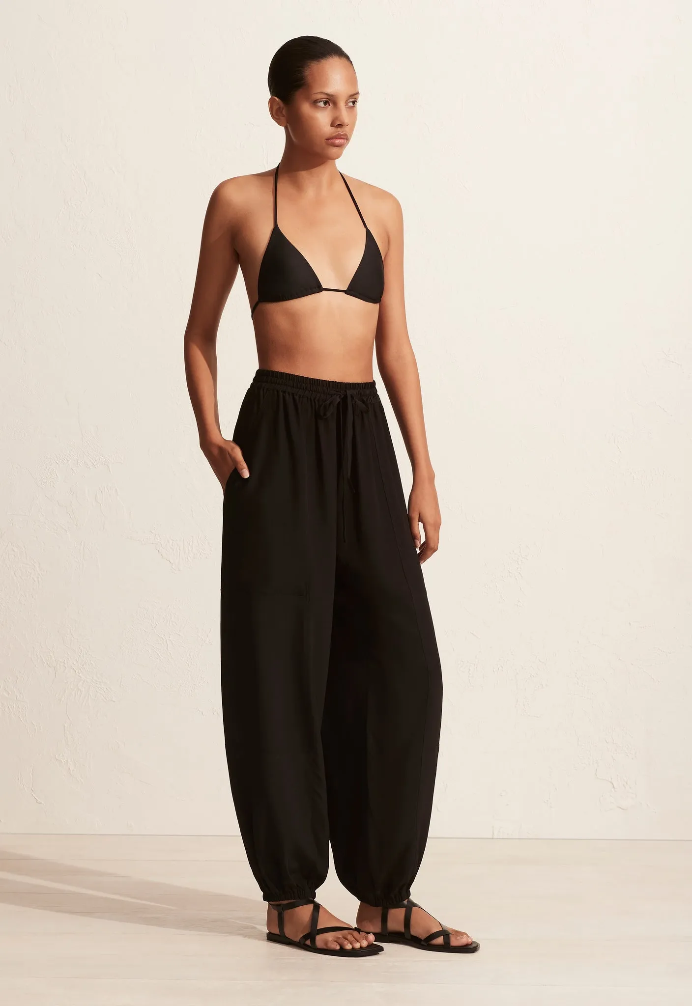 Utility Drawstring Trouser - Black sold by Matteau product image thumbnail 3