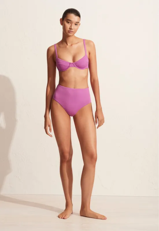 The Balconette Top - Orchid Crinkle sold by Matteau