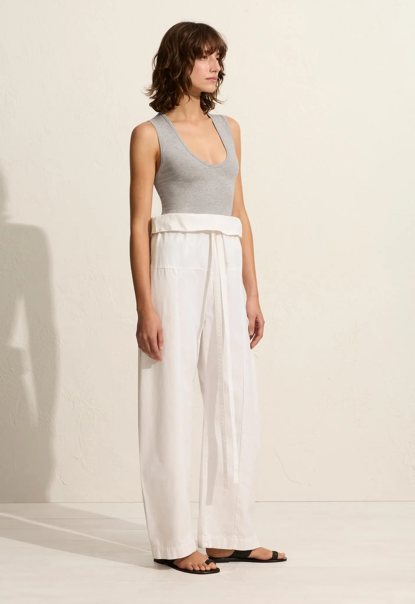 Deep U Tank - Heather Grey sold by Matteau product image thumbnail 3