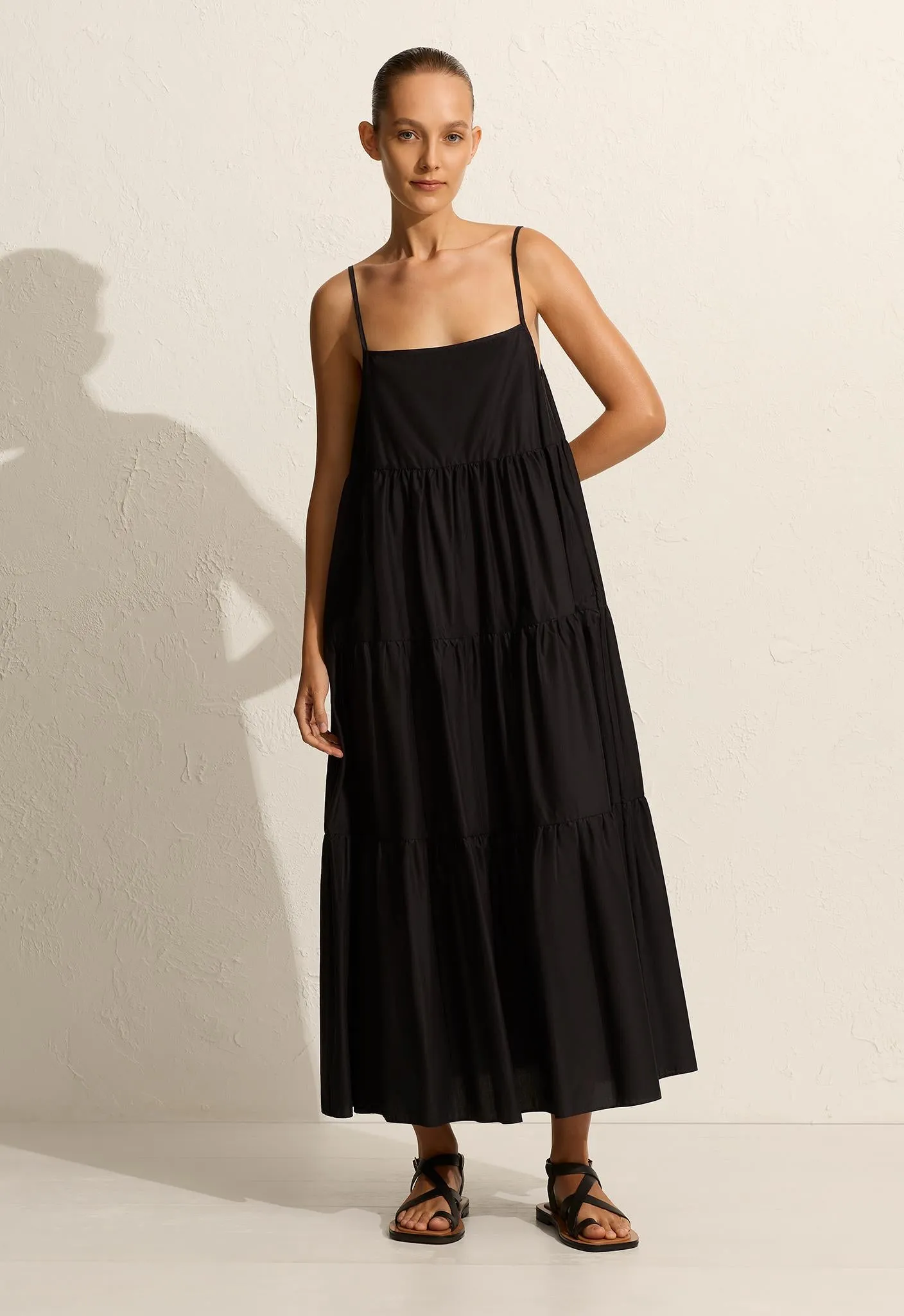 Tiered Sundress - Black sold by Matteau