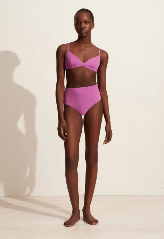 The High Waist Brief - Orchid Crinkle sold by Matteau