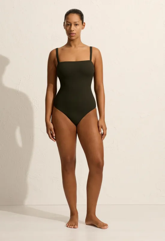 Square Maillot - Thyme Crinkle sold by Matteau