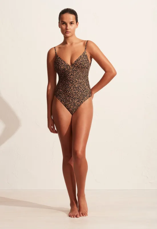 The Plunge Maillot - Marigold sold by Matteau
