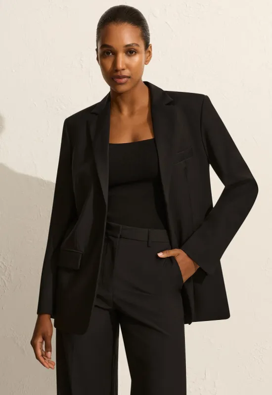 Relaxed Tailored Blazer - Black sold by Matteau