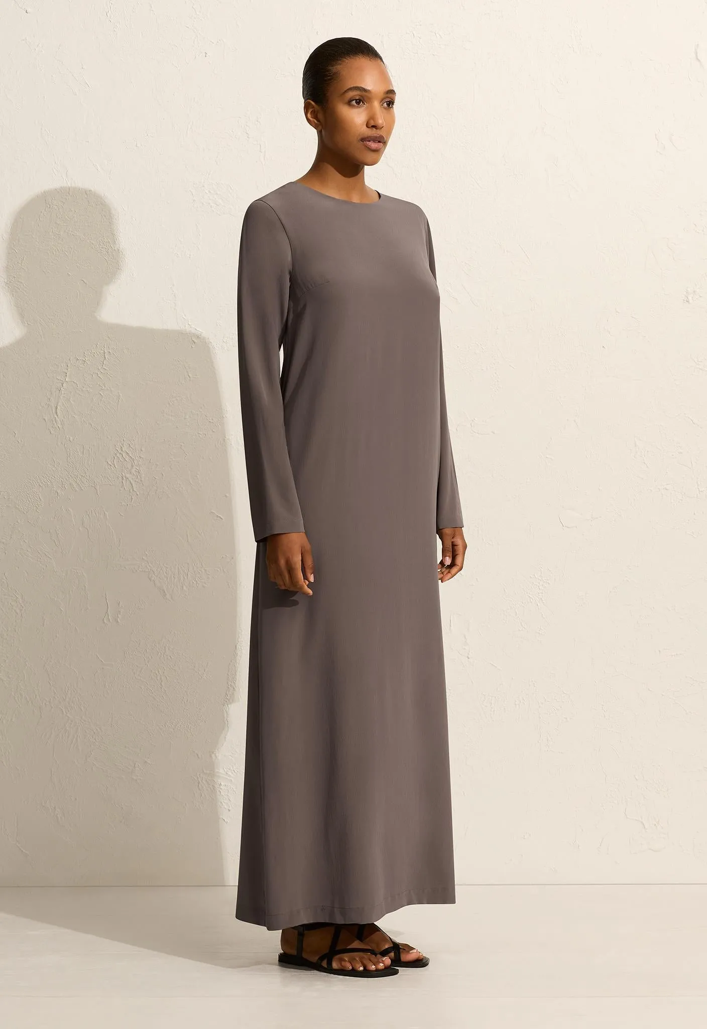 Long Sleeve Column Dress - Slate sold by Matteau product image thumbnail 3