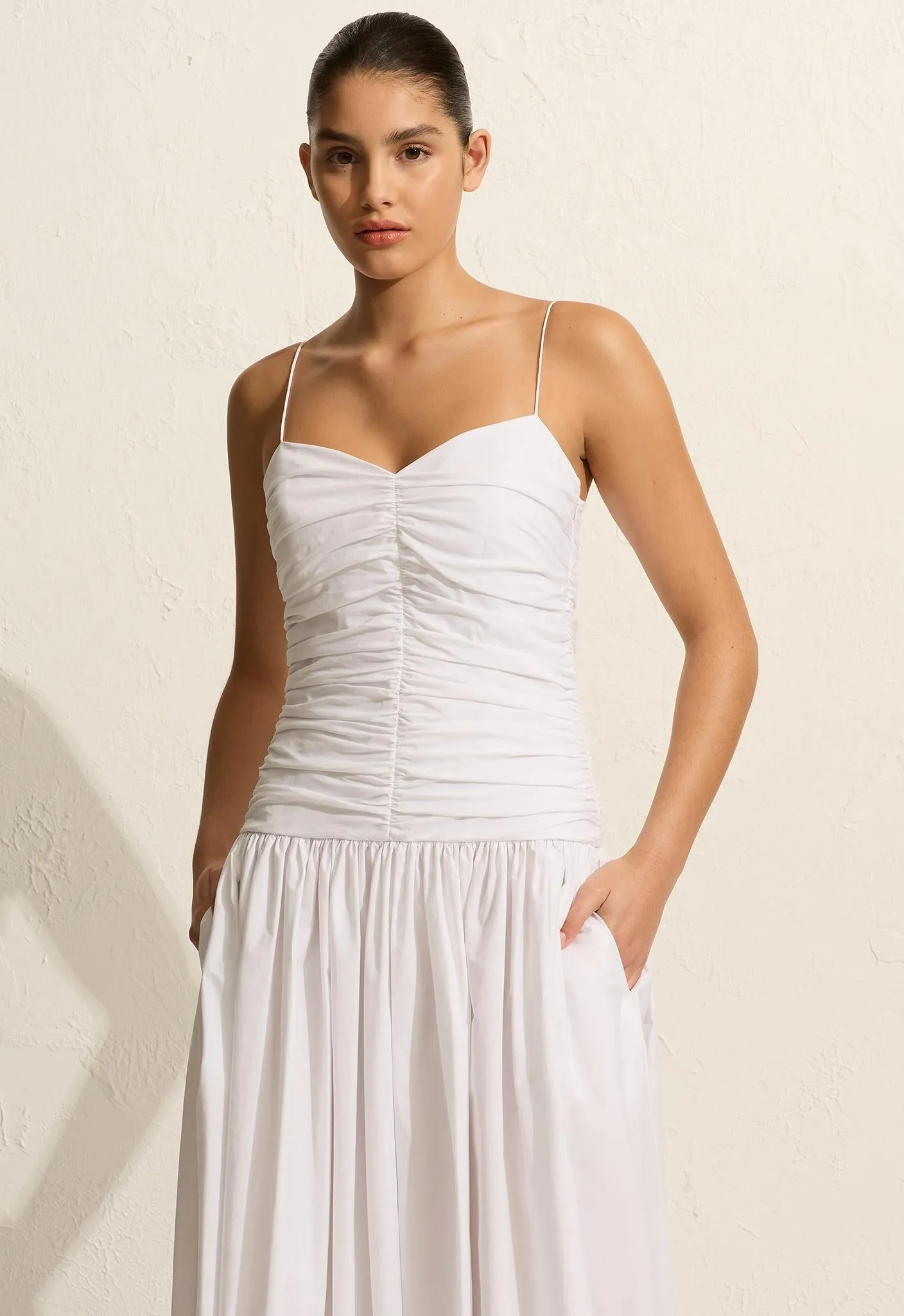 ワンピース The Toe MONTAUK WAIST GATHER DRESS Montauk Waist Gather Dress – THE TOÉ
