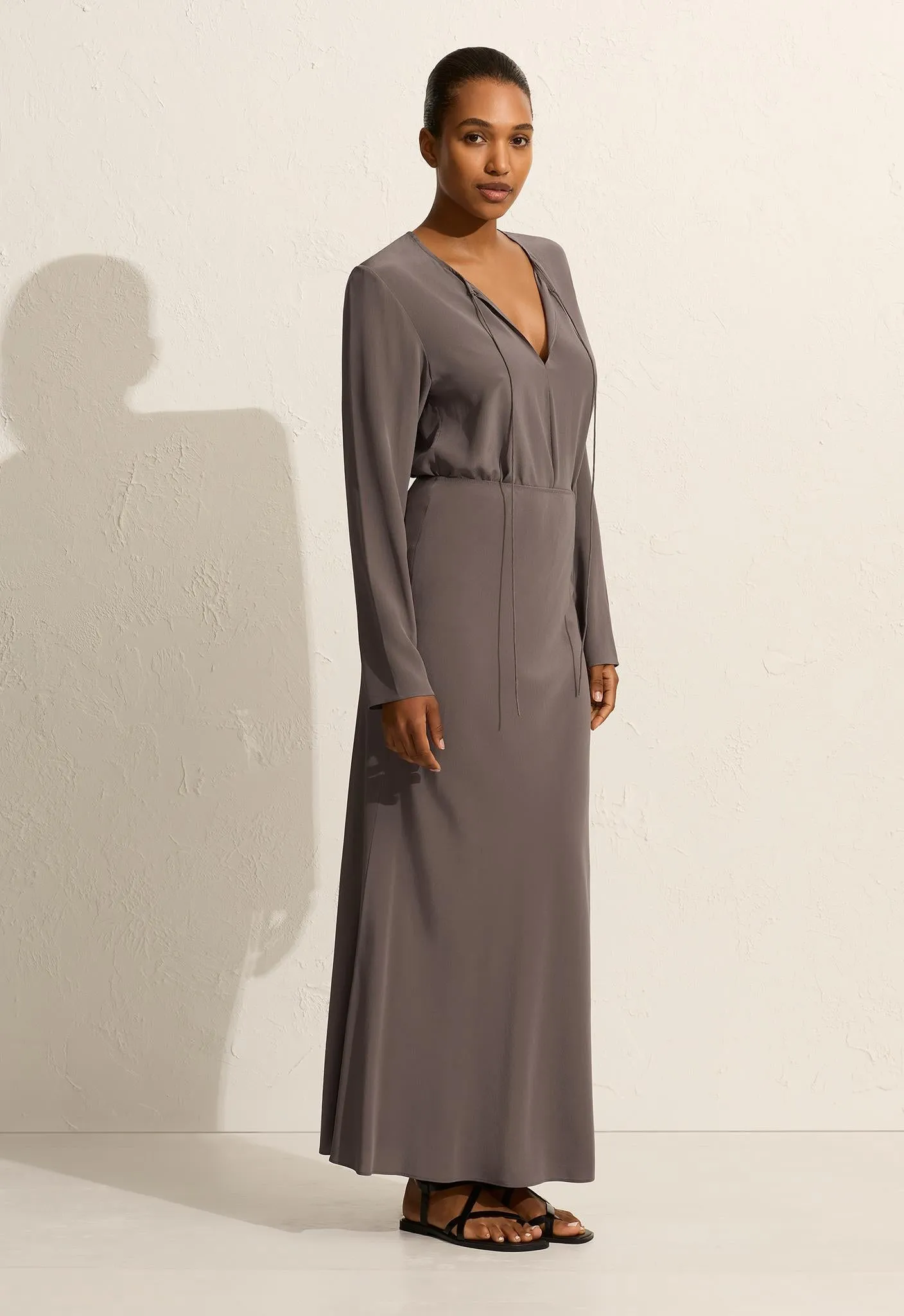 Popover Tie Blouse - Slate sold by Matteau product image thumbnail 3