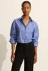 Classic Stripe Shirt - Lapis Stripe sold by Matteau