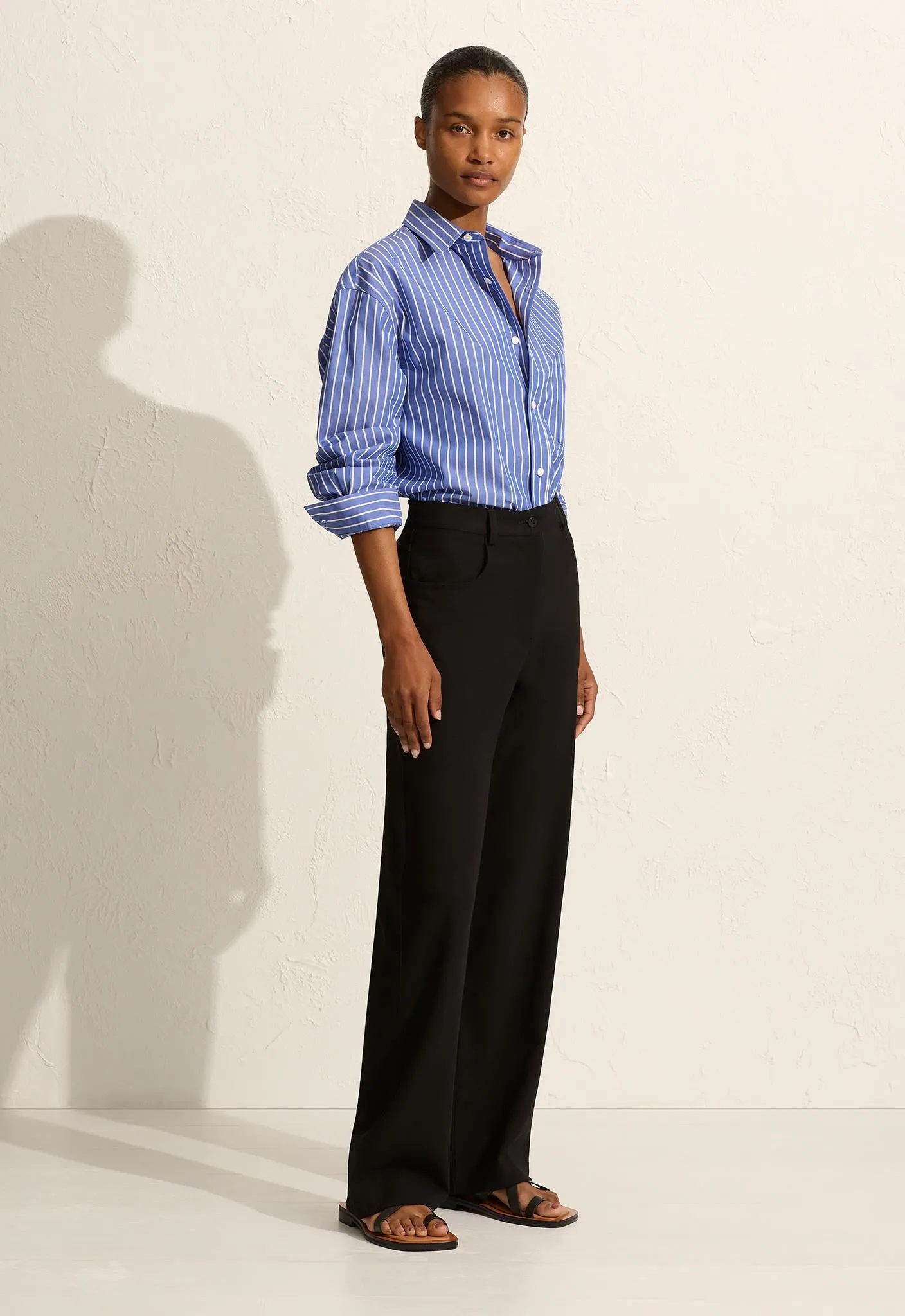 Classic Stripe Shirt - Lapis Stripe sold by Matteau product image thumbnail 3