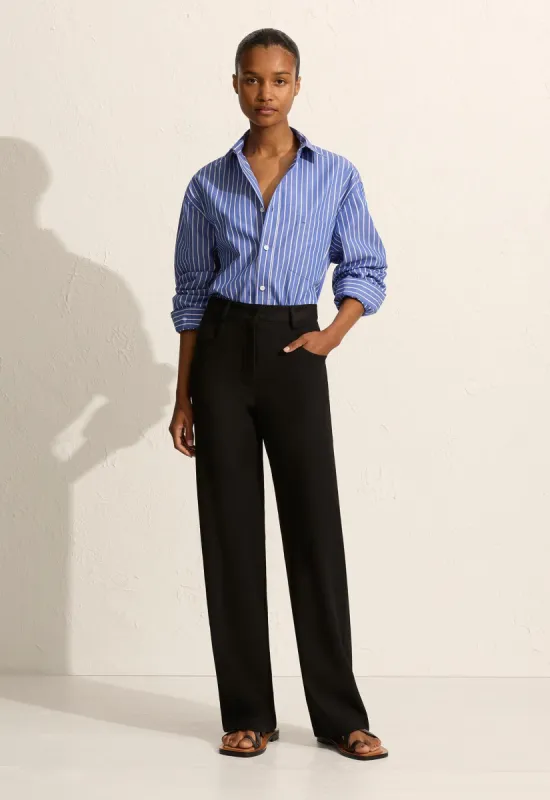 Classic Stripe Shirt - Lapis Stripe sold by Matteau