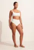 High Waist Brief - Chalk Crinkle sold by Matteau