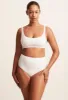 High Waist Brief - Chalk Crinkle sold by Matteau