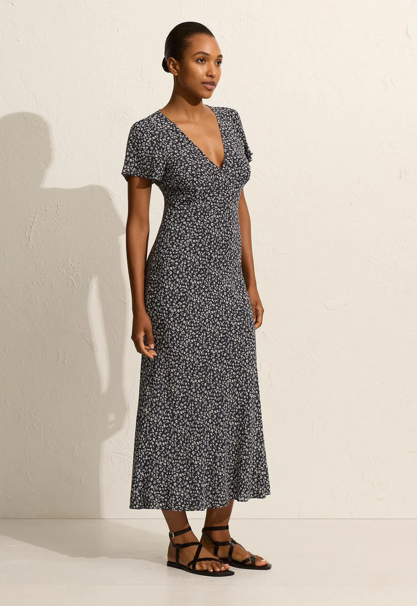 Short Sleeve Bias Dress - Dandelion sold by Matteau product image thumbnail 3