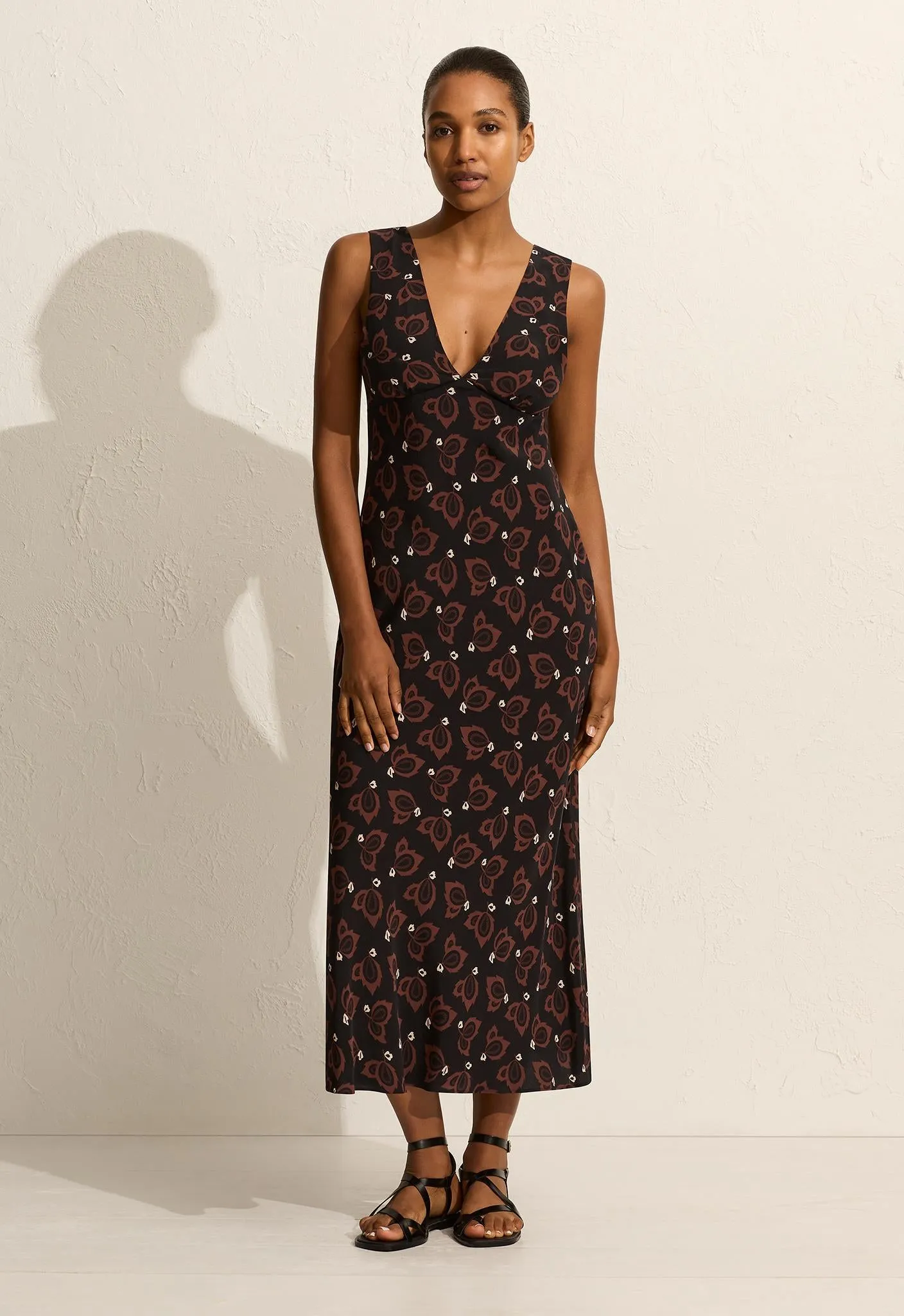 Plunge Slip Dress - Casablanca sold by Matteau