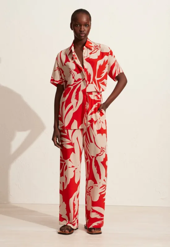 The Short Sleeve Shirt - Ginger Palm sold by Matteau