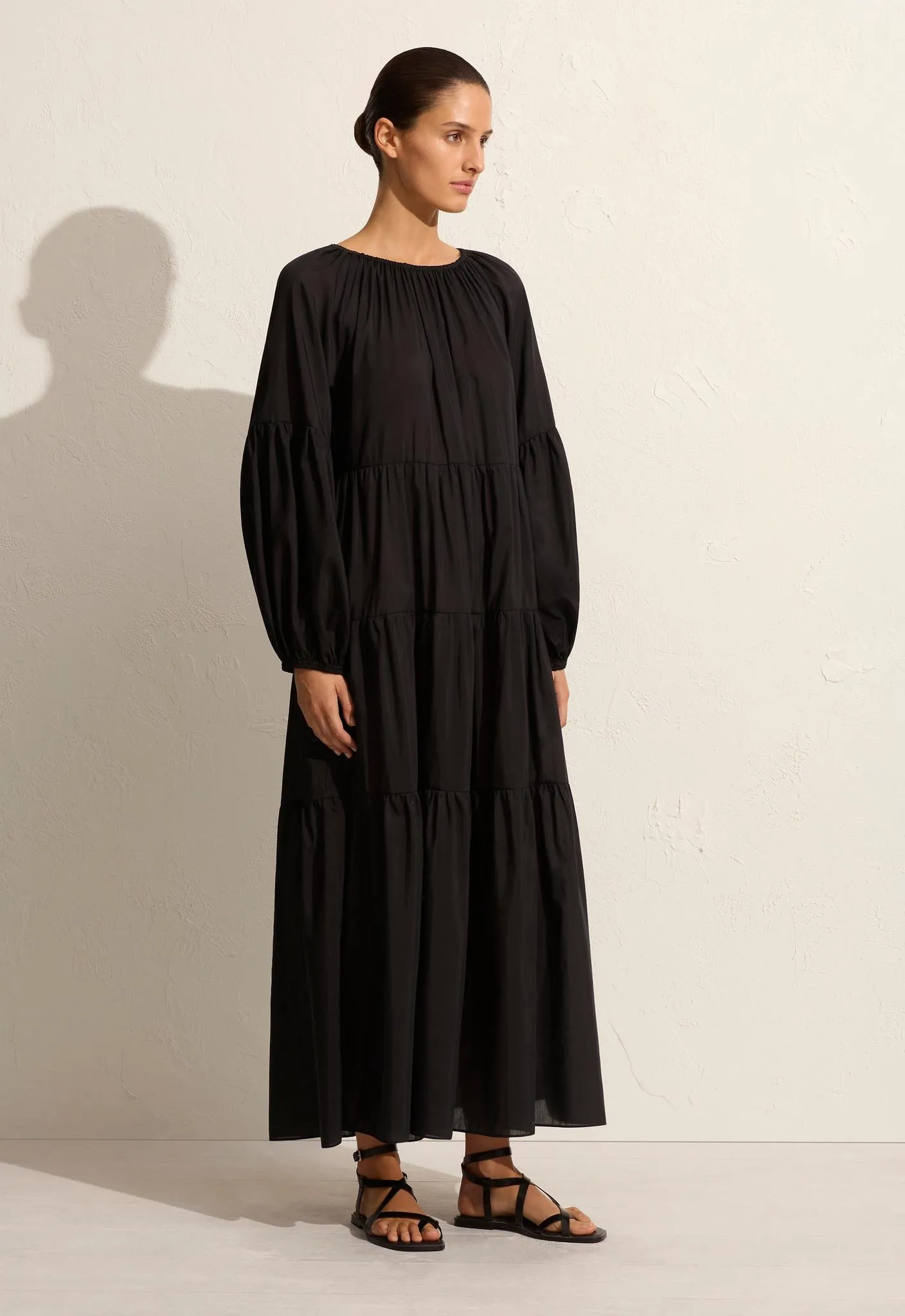 Voluminous Tiered Dress - Black sold by Matteau product image thumbnail 3