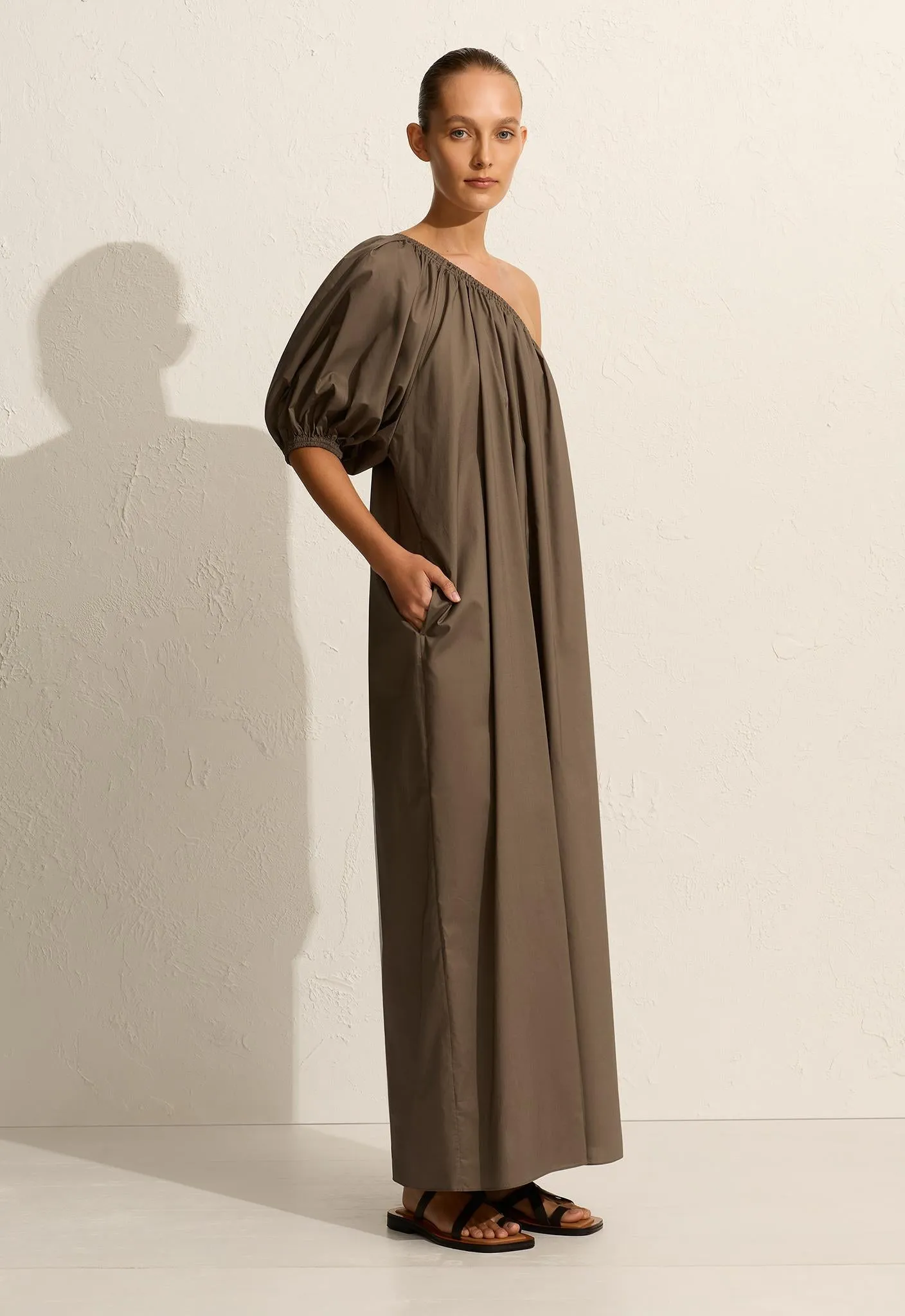 One Shoulder Maxi Dress - Birch sold by Matteau product image thumbnail 3