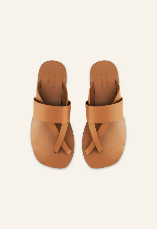 Silba Sandal - Tan sold by Matteau