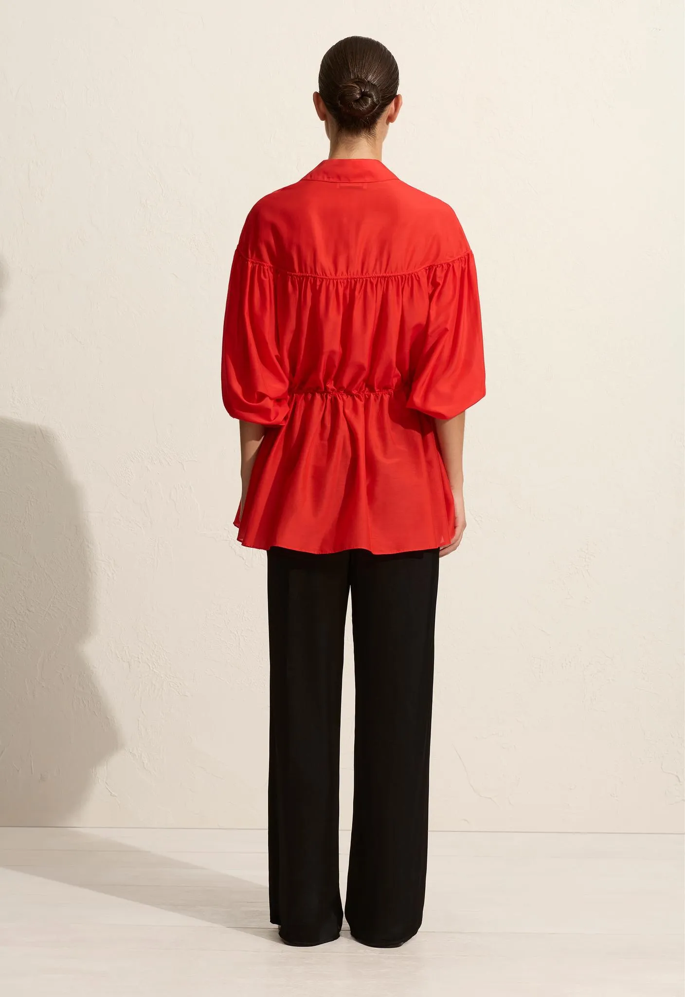 Drawcord Tunic - Rosso sold by Matteau product image thumbnail 4