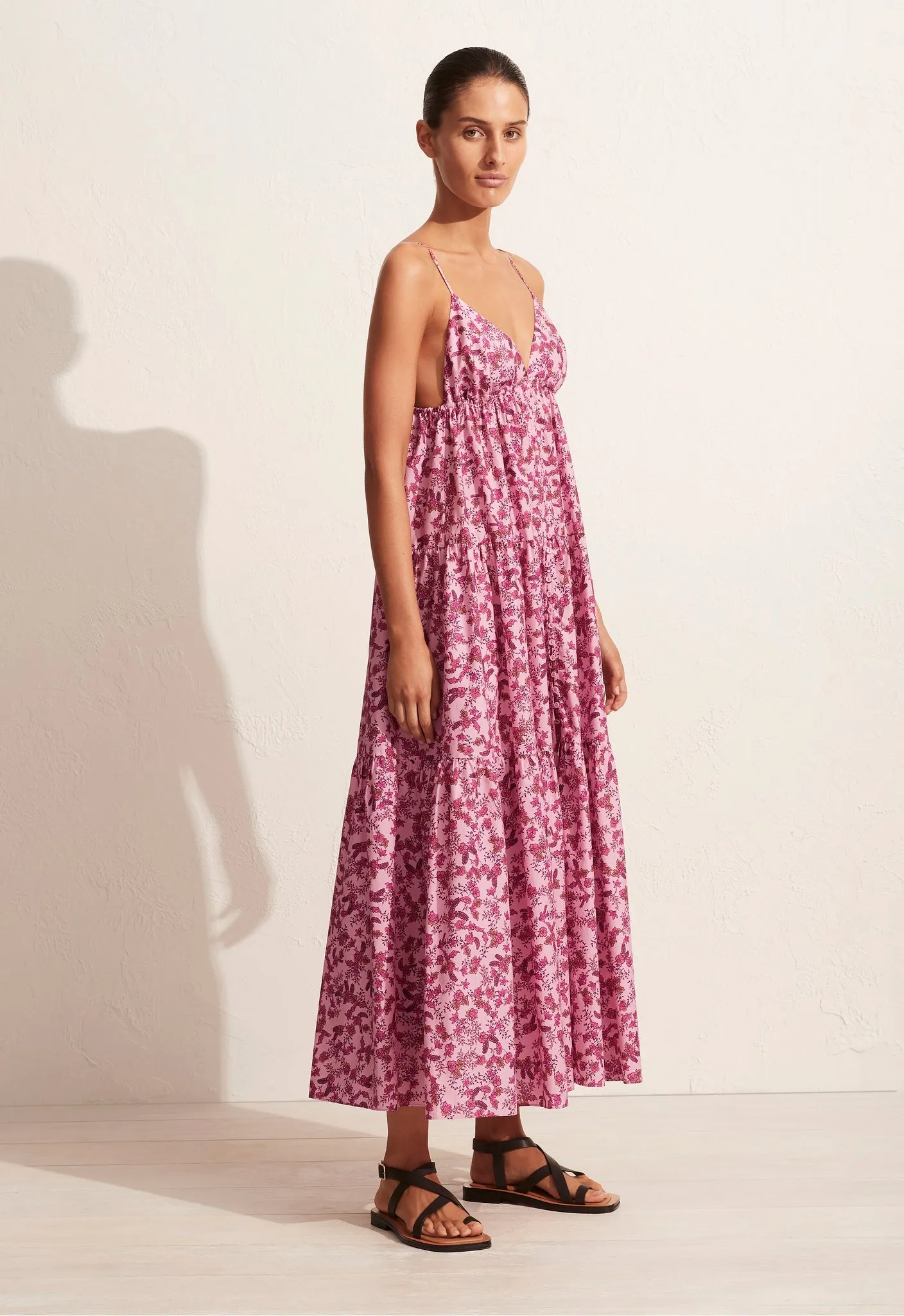 The Triangle Tiered Sundress - Hyacinth sold by Matteau product image thumbnail 2