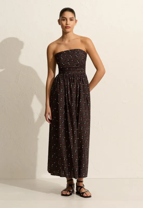 Strapless Lace Up Dress - Casablanca sold by Matteau