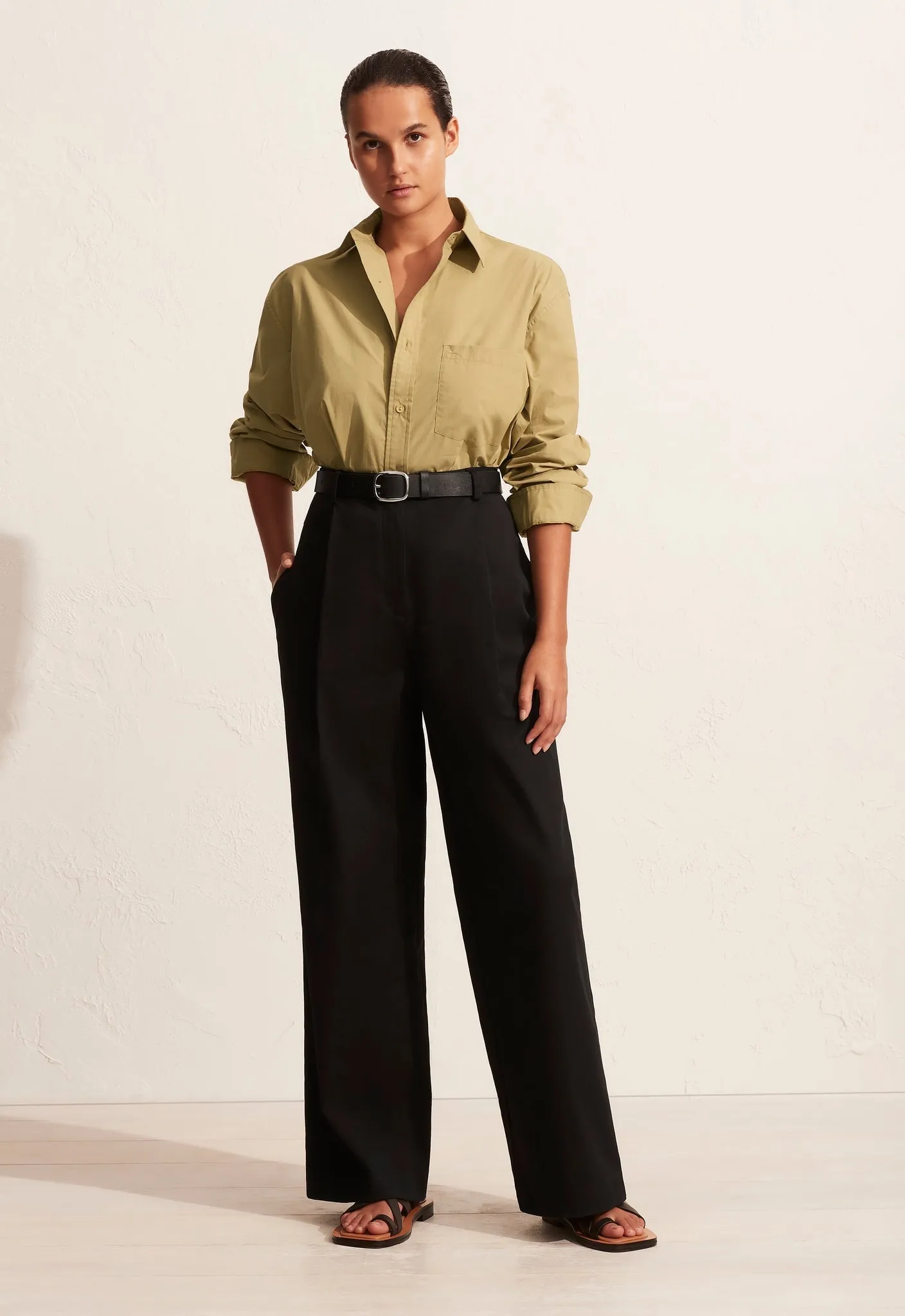 The Relaxed Shirt - Cardamon sold by Matteau