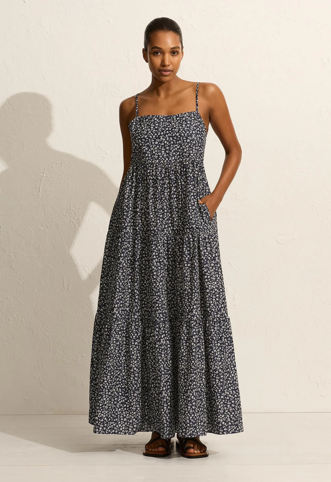 Tiered Low Back Sundress - Dandelion sold by Matteau