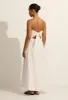 Broderie Strapless Dress - Floral Broderie (White) sold by Matteau