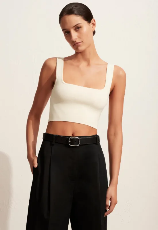 Nineties Crop Tank - Ecru sold by Matteau