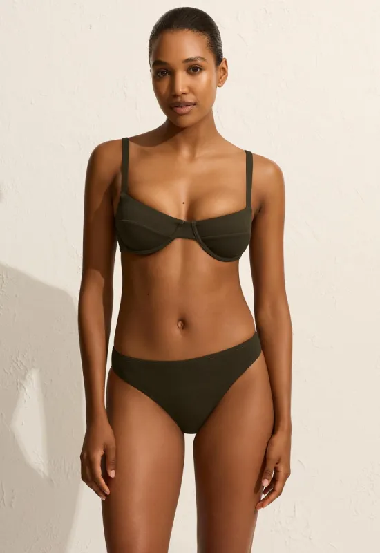 Balconette Top - Thyme Crinkle sold by Matteau