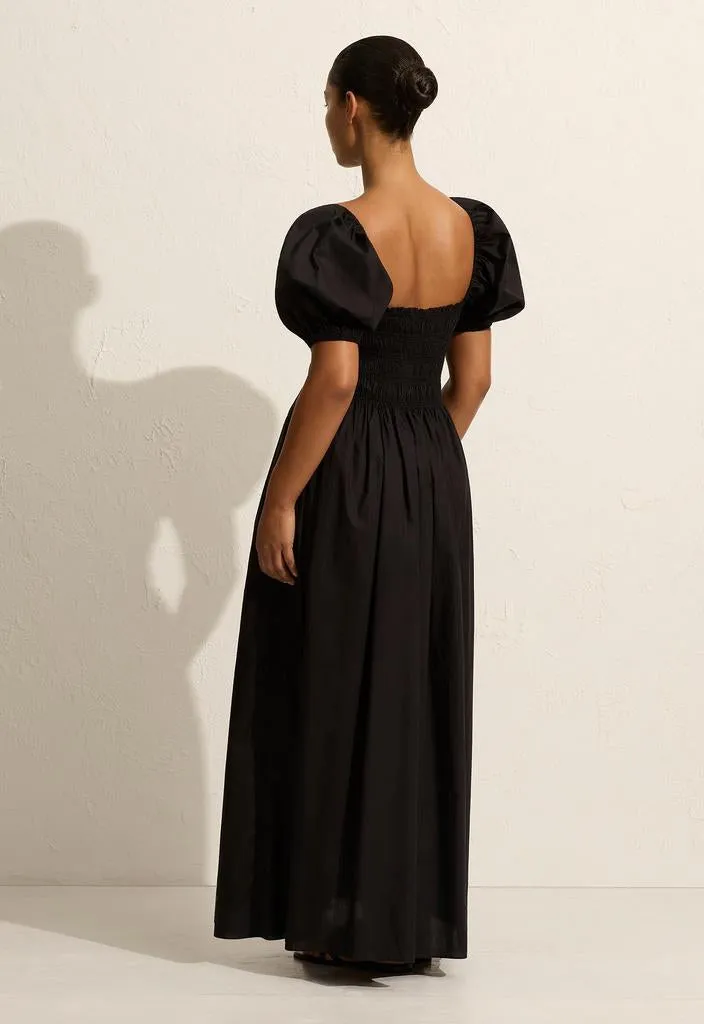 Shirred Bodice Peasant Dress - Black sold by Matteau product image thumbnail 4