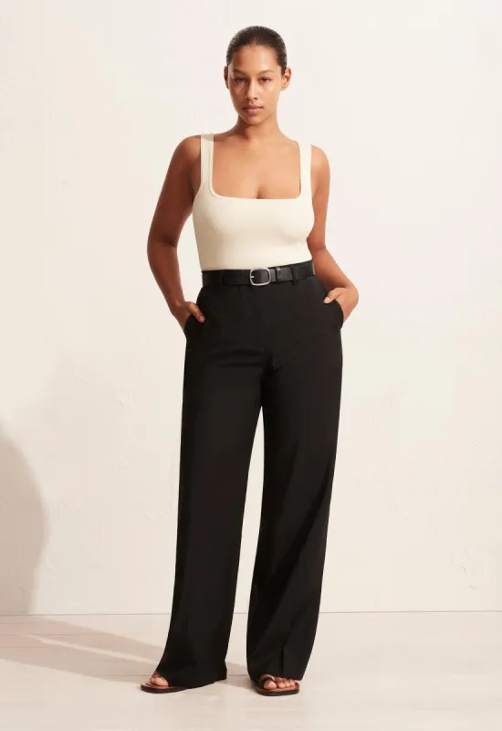Relaxed Tailored Trouser - Black sold by Matteau