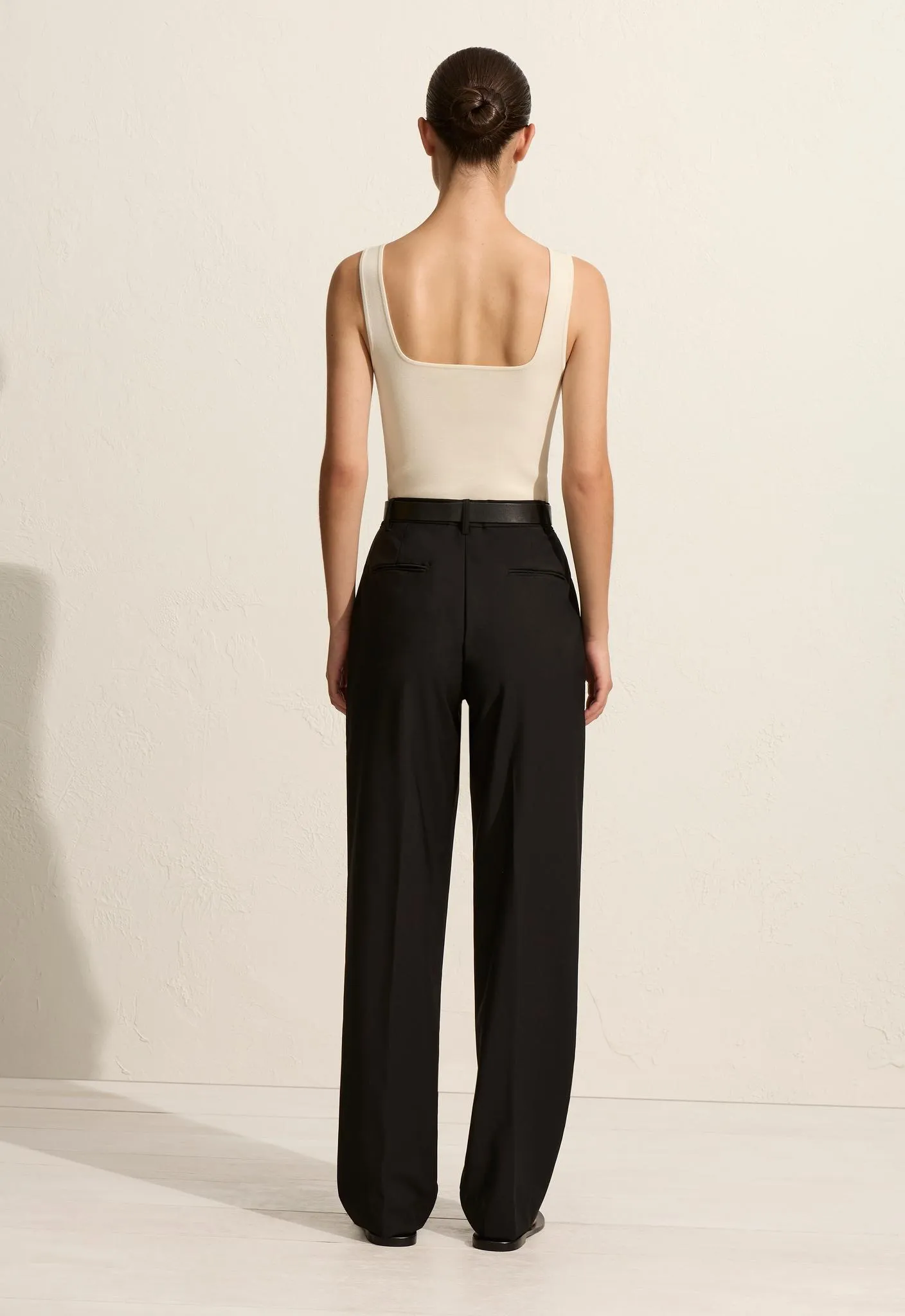 Relaxed Tailored Pleat Trouser - Black sold by Matteau product image thumbnail 4