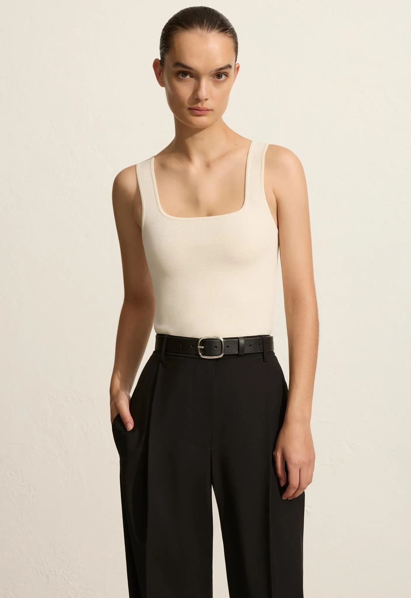 Relaxed Tailored Pleat Trouser - Black sold by Matteau product image thumbnail 2