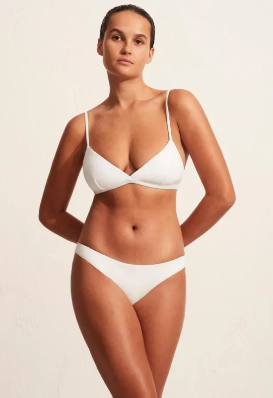 Tri Crop Top - Chalk Crinkle sold by Matteau