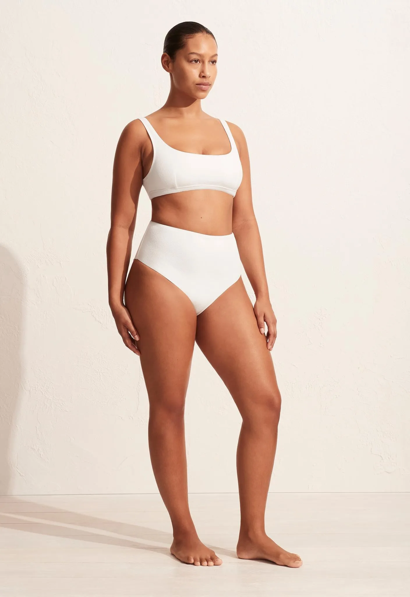 High Waist Brief - Chalk Crinkle sold by Matteau product image thumbnail 3