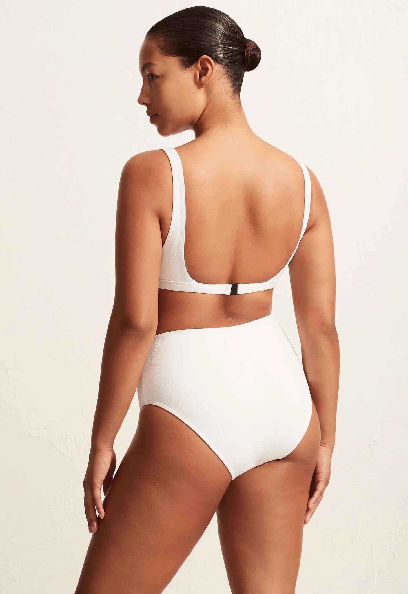 High Waist Brief - Chalk Crinkle sold by Matteau product image thumbnail 4