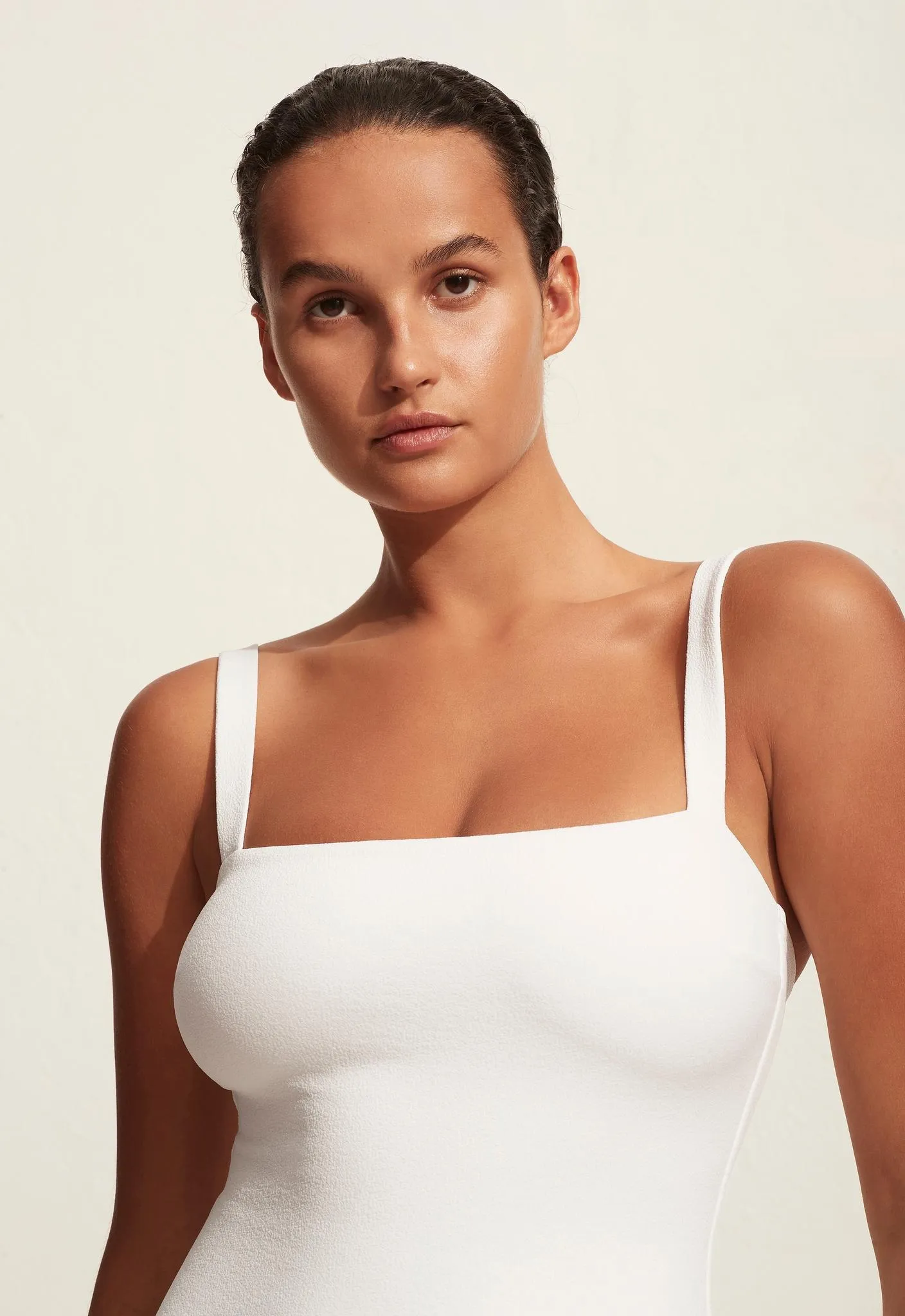 Square Maillot - Chalk Crinkle sold by Matteau product image thumbnail 3