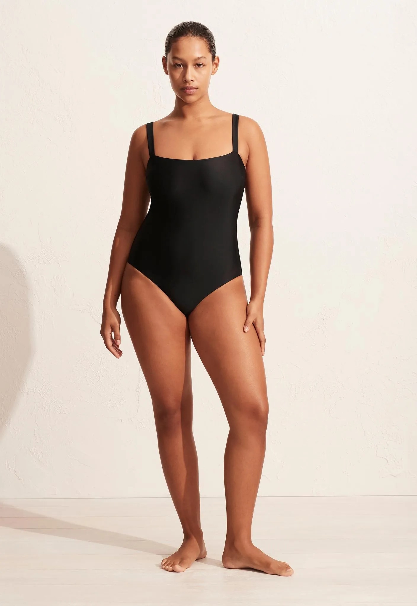 Square Maillot - Black sold by Matteau
