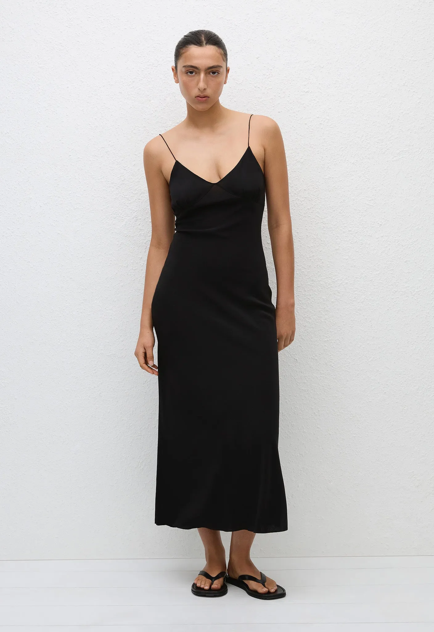 Low Back Slip Dress - Black sold by Matteau
