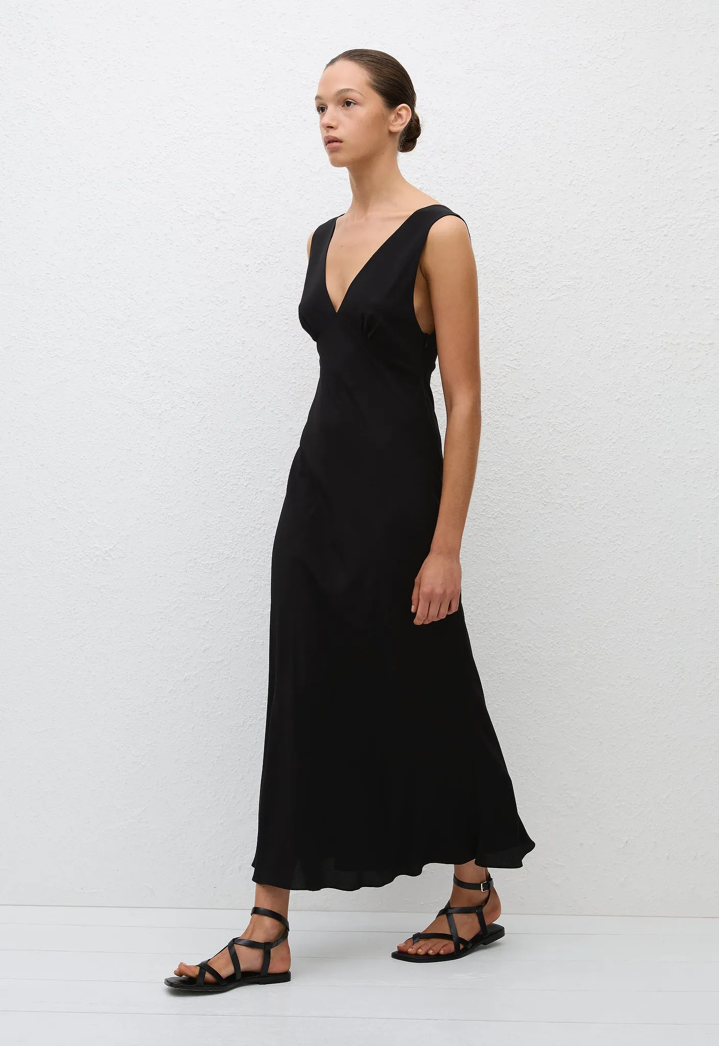 Plunge Slip Dress - Black sold by Matteau product image thumbnail 3