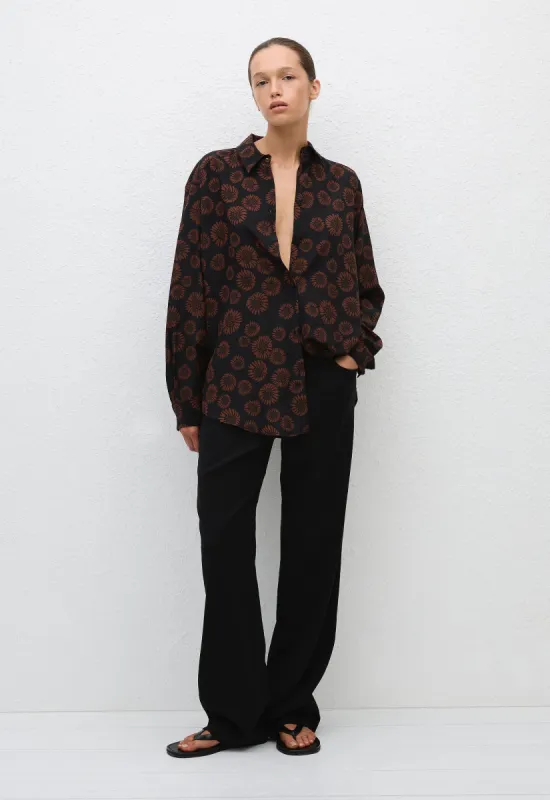 Long Sleeve Silk Shirt Panama sold by Matteau
