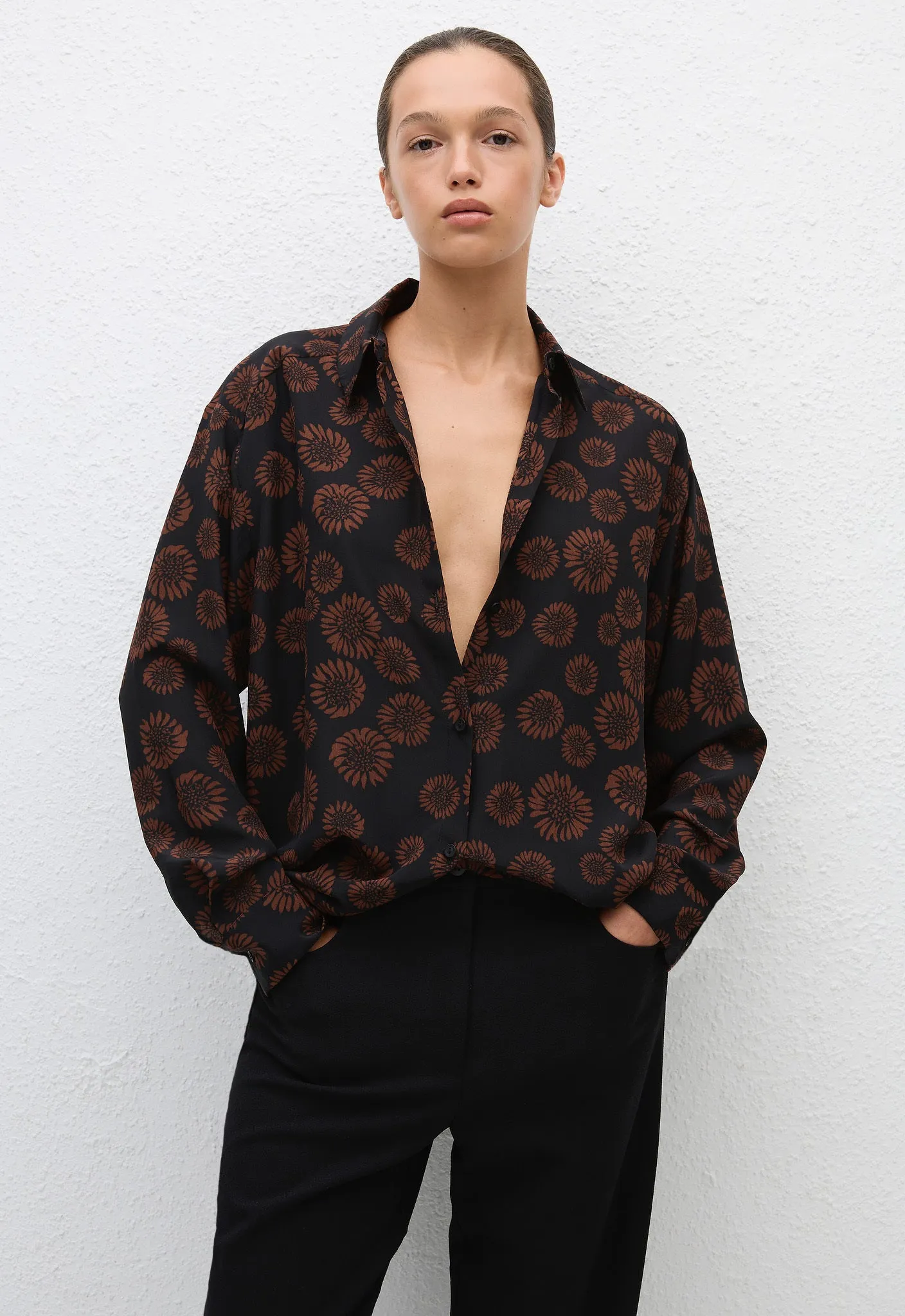 Long Sleeve Silk Shirt Panama sold by Matteau product image thumbnail 2