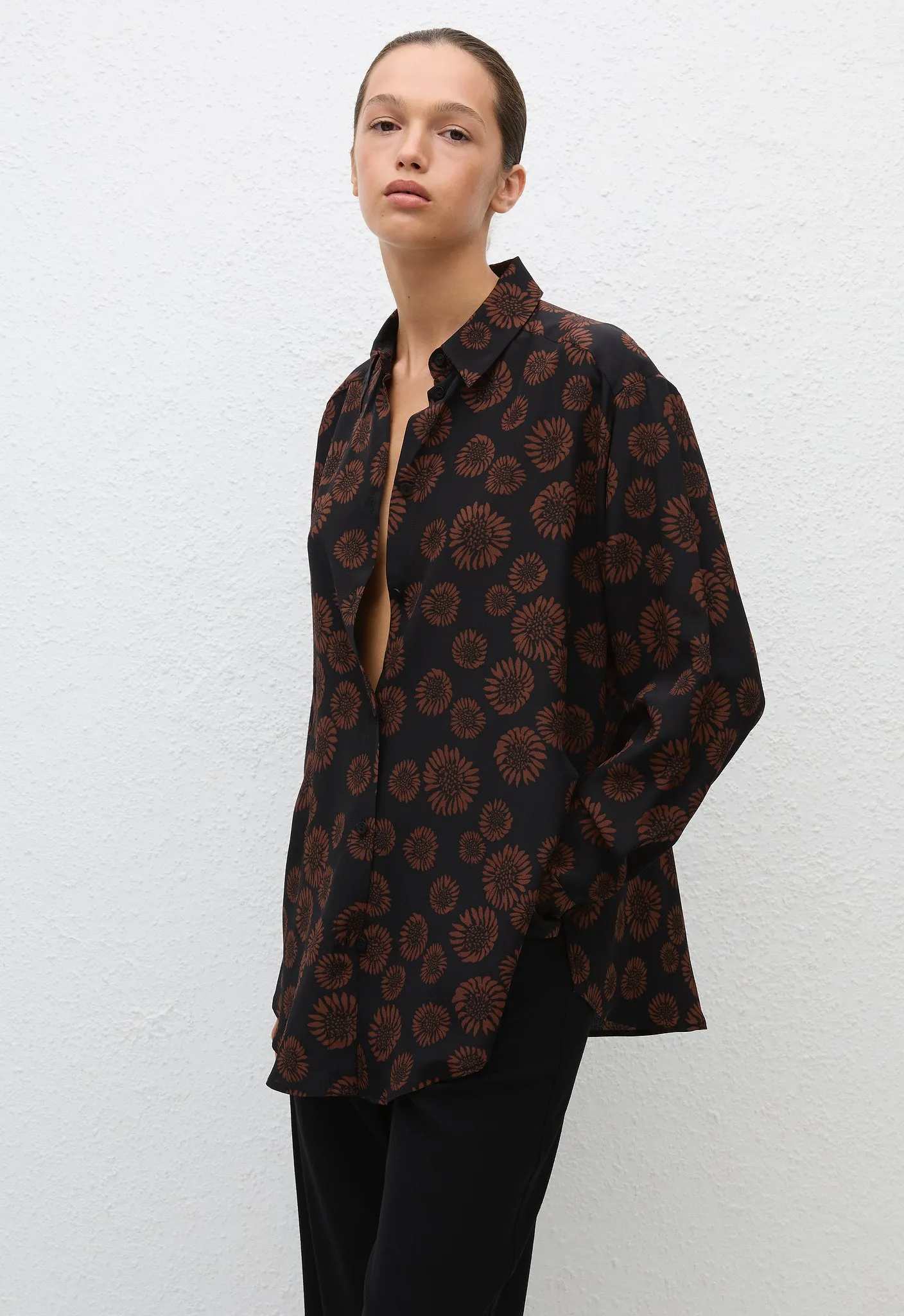 Long Sleeve Silk Shirt Panama sold by Matteau product image thumbnail 3