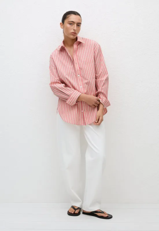 Classic Stripe Shirt - Rose Stripe sold by Matteau