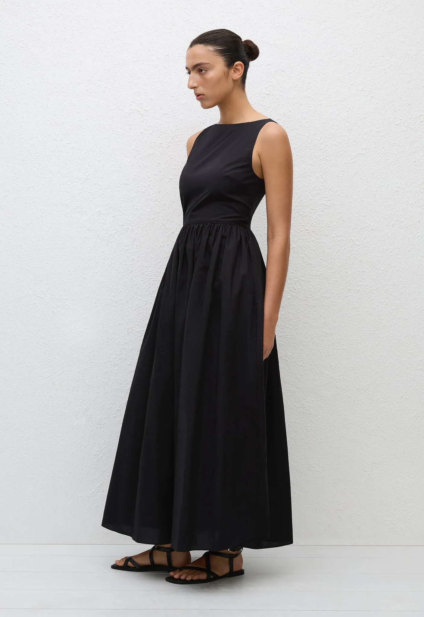 Tie Back Midi Dress - Black sold by Matteau product image thumbnail 4