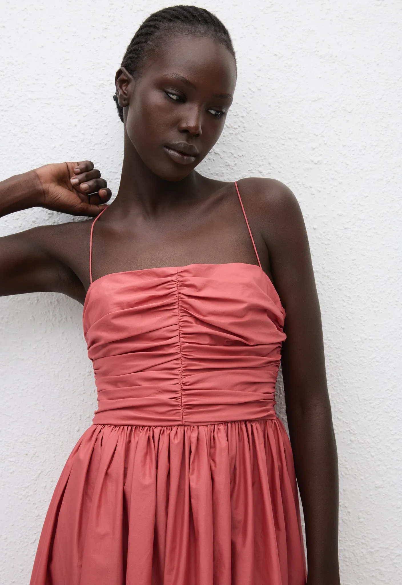 Gathered Bodice Dress - Rose sold by Matteau product image thumbnail 3