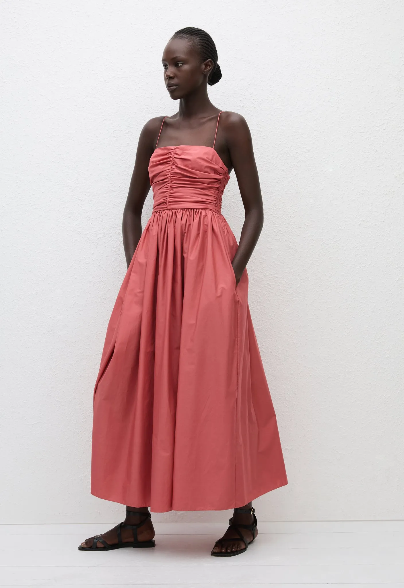 Gathered Bodice Dress - Rose sold by Matteau product image thumbnail 2