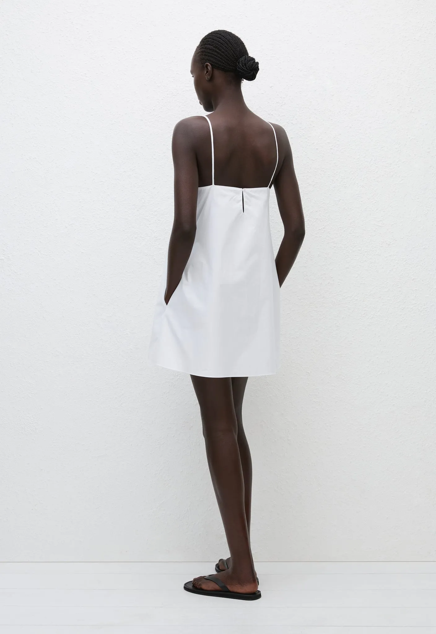 Square Cami Mini Dress - White sold by Matteau product image thumbnail 4