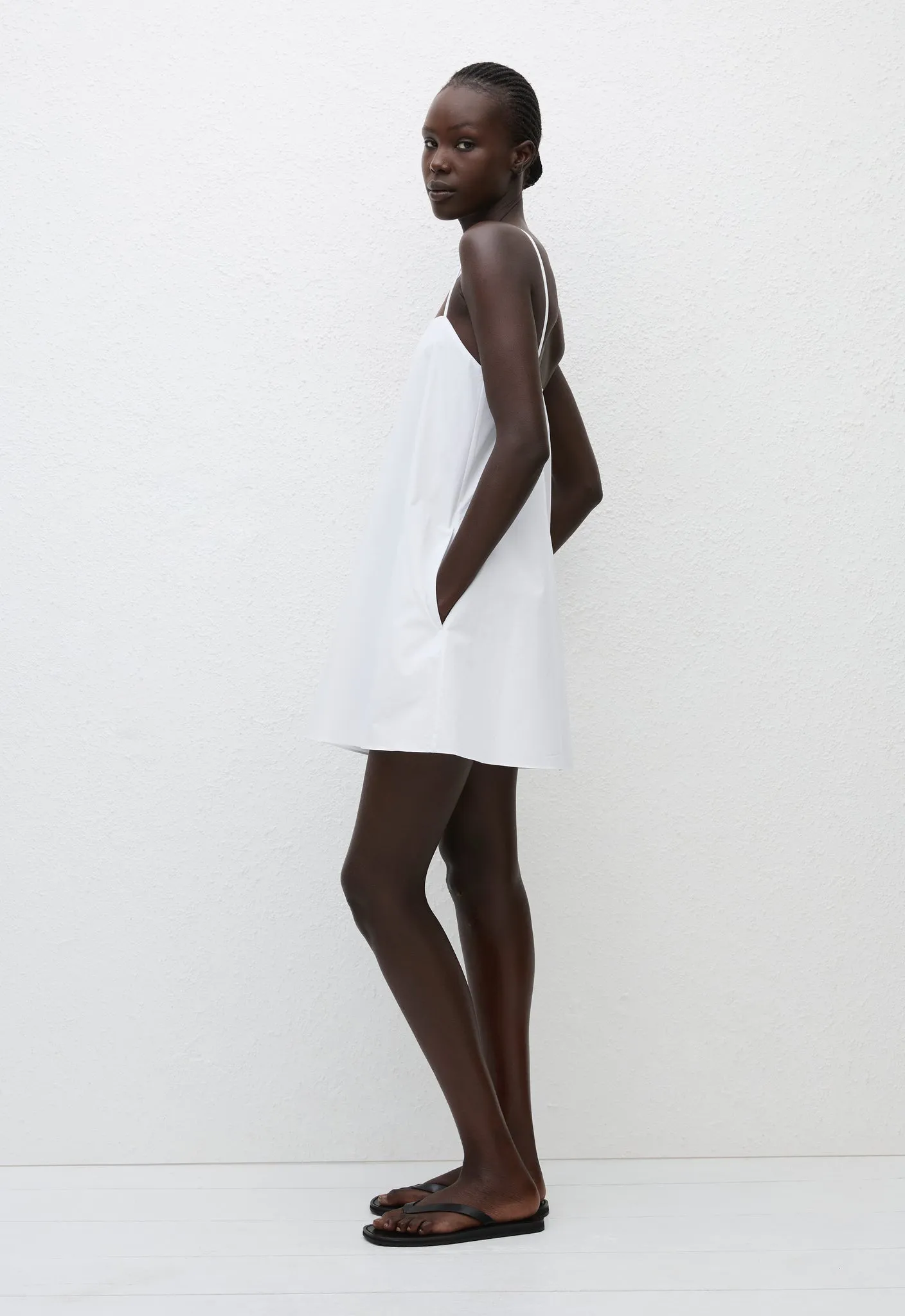 Square Cami Mini Dress - White sold by Matteau product image thumbnail 2